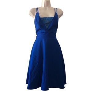 Tea & Cup blue flare dress
